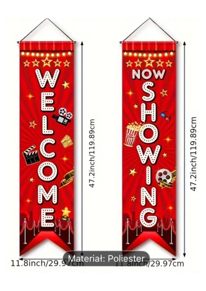 Banery Welcome, Now Showing